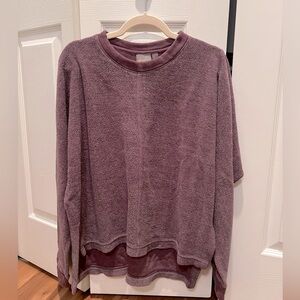 Zella Women’s Inside Out Sweatshirt, Dark Purple, Size Medium